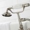 Kingston Brass CA19T8 3-3/8" Tub Wall Mount Clawfoot Tub Faucet with Hand Shower, Brushed Nickel CA19T8 - alternate 3